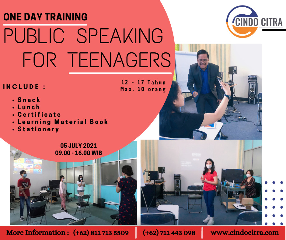 One Day Training Public Speaking for Teenagers