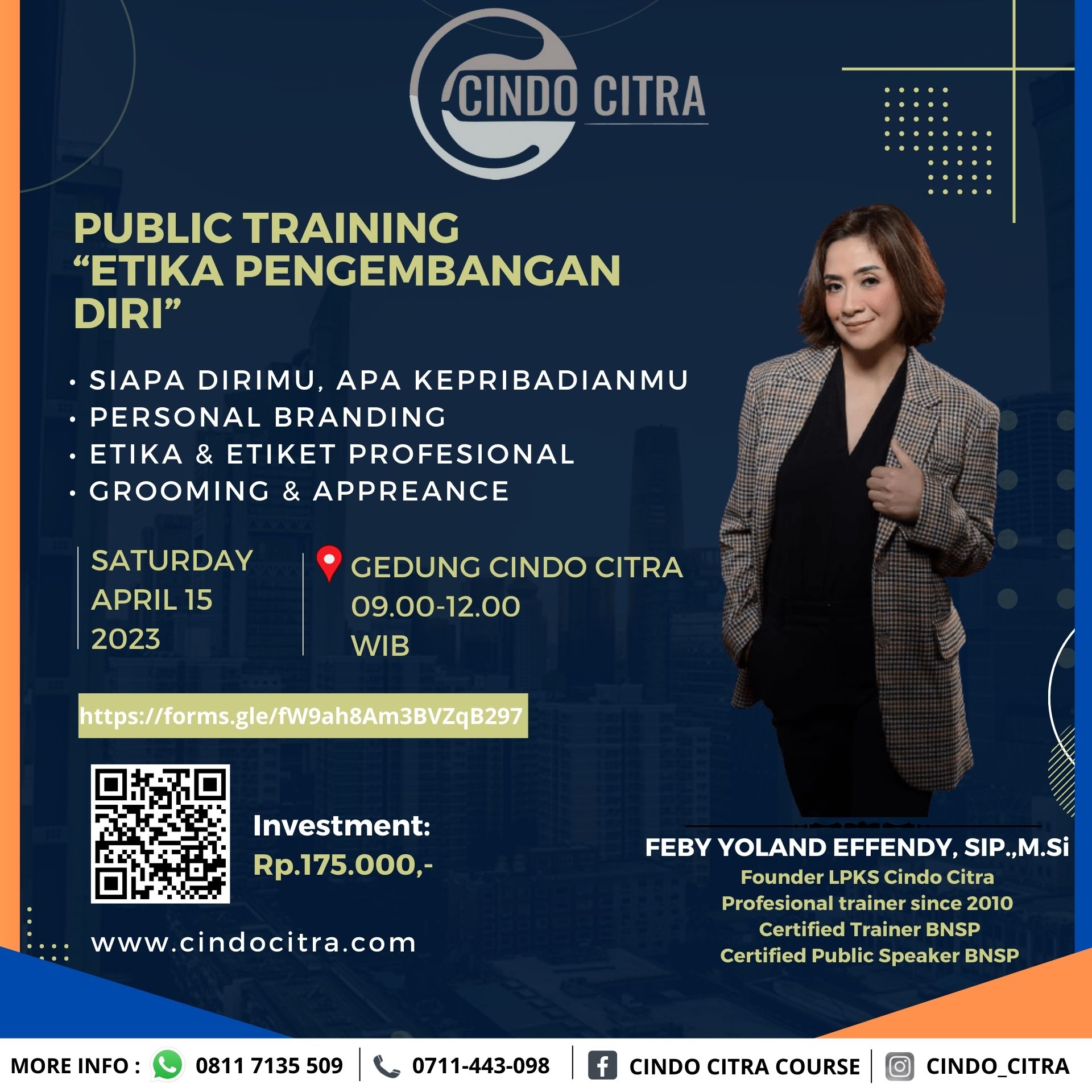 PUBLIC TRAINING ETIKA PENGEMBANGAN DIRI