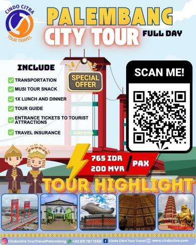 PALEMBANG CITY TOUR FULL DAY 