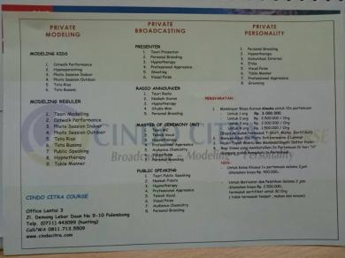 PRIVATE CLASS CINDO CITRA COURSE