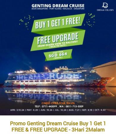 GENTING DREAM CRUISE BUY 1 GET 1 FREE