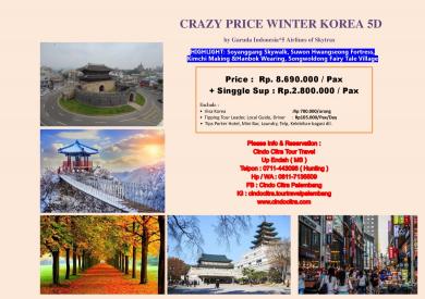 CRAZY PRICE WINTER KOREA 5D