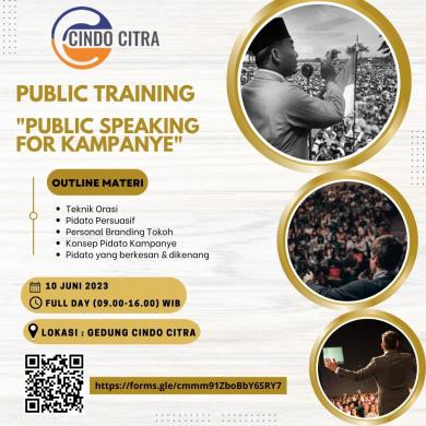 PUBLIC TRAINING "PUBLIC SPEAKING FOR KAMPANYE”