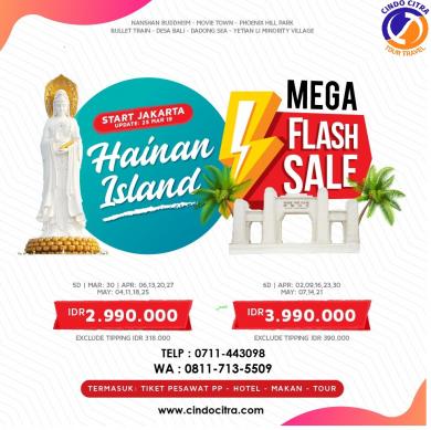 TOUR HAINAN ISLAND FLASH SALE