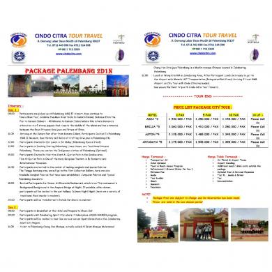 PAKET PALEMBANG 2D1N